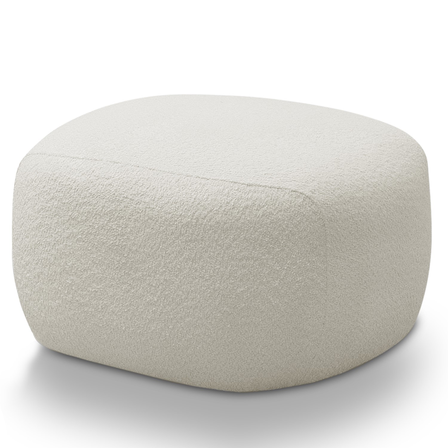 PUFF AMUV BLANCO TELA CHANDON BEIGE - 1