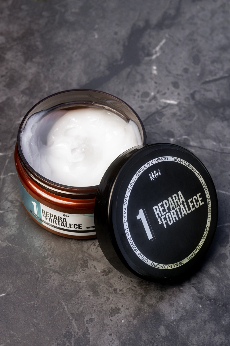 CREMA CAPILAR REBEL REPARA Y FORTALECE PASO 1 - 3