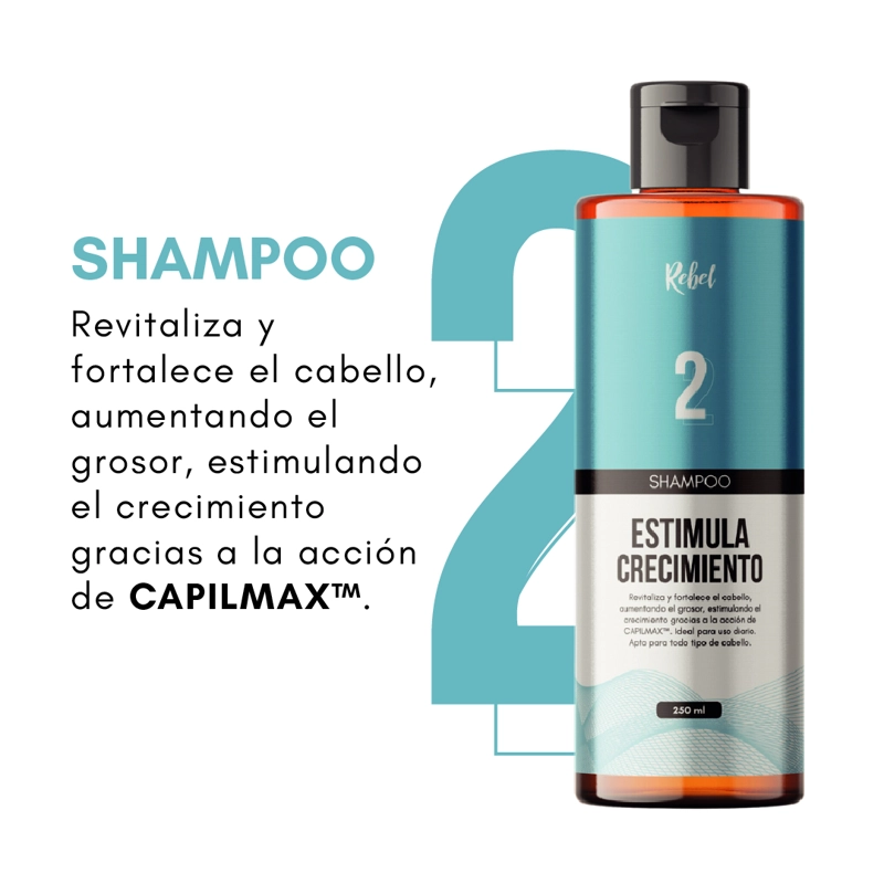 SHAMPOO REBEL ESTIMULA EL CRECIMIENTO PASO 2 - 2