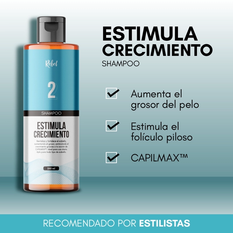SHAMPOO REBEL ESTIMULA EL CRECIMIENTO PASO 2 - 5