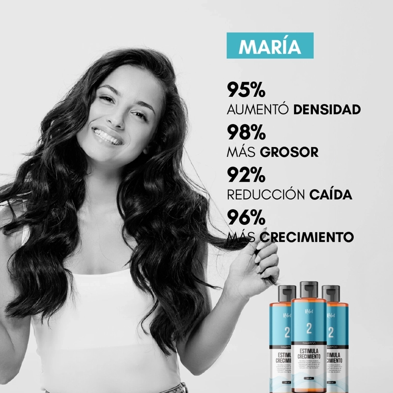 SHAMPOO REBEL ESTIMULA EL CRECIMIENTO PASO 2 - 6