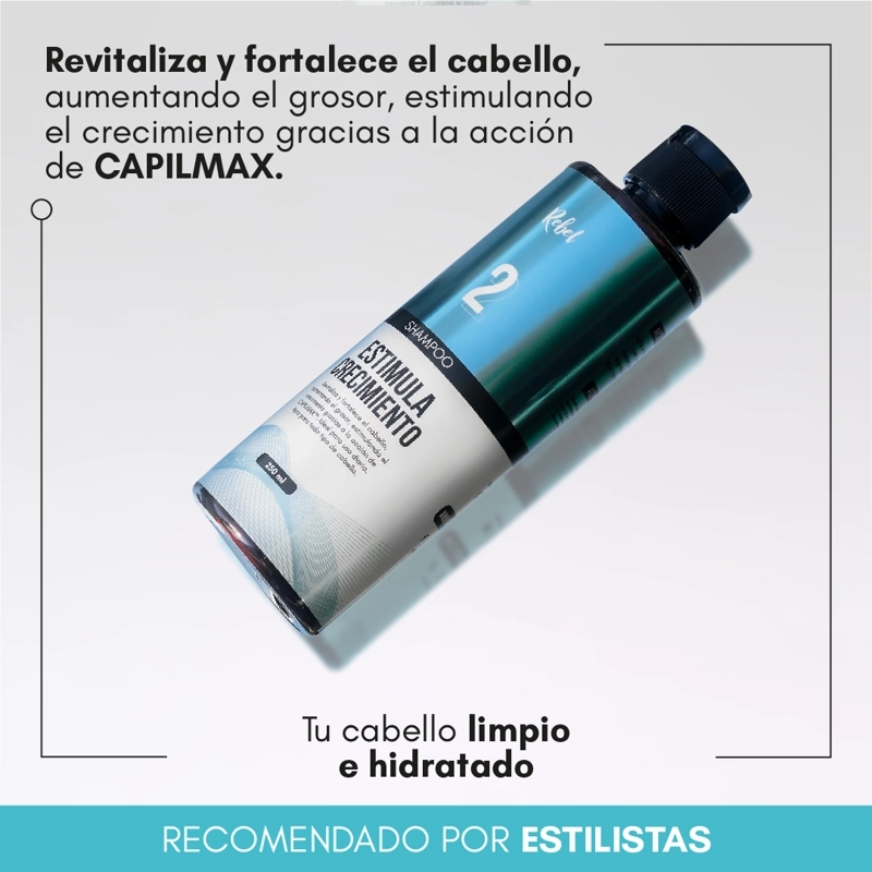 SHAMPOO REBEL ESTIMULA EL CRECIMIENTO PASO 2 - 8