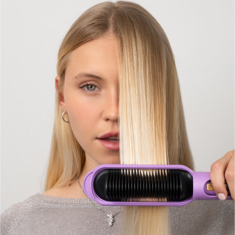 PLANCHA DE CABELLO CEPILLO ALISADOR ALISSMAX PRO - 3