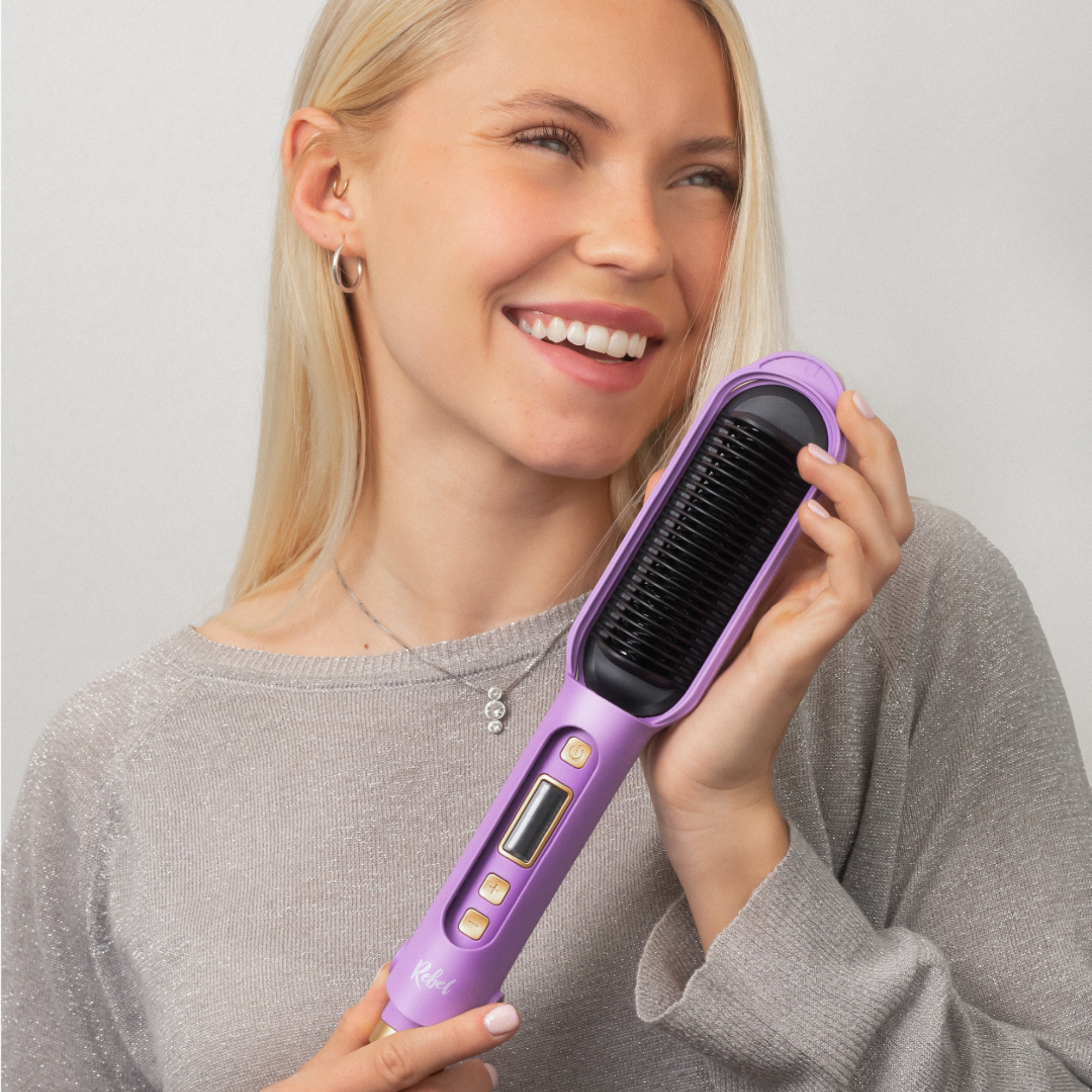 PLANCHA DE CABELLO CEPILLO ALISADOR ALISSMAX PRO - 6
