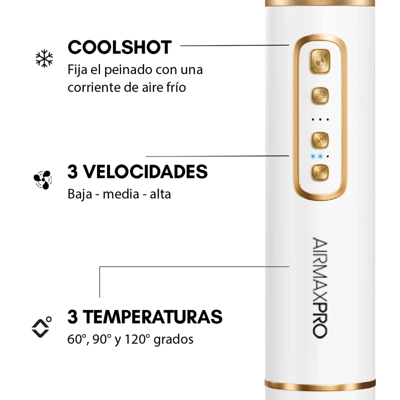 SECADOR MULTIFUNCIONAL 5 EN 1 AIRMAX PRO 2 ROSA - 8