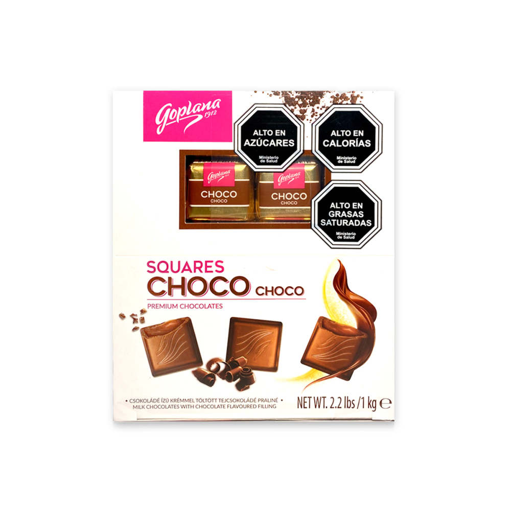CHOCOLATES GOPLANA CAJA 1 KG BOMBON SABOR CHOCO - 2