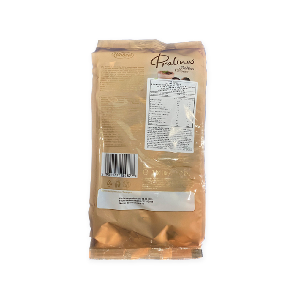 CHOCOLATES CAFE VOBRO BOLSA 1 KG BOMBON - 5