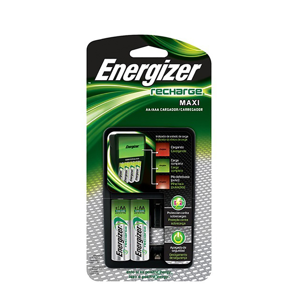 CARGADOR DE PILAS ENERGIZER AA/AAA + 2 PILAS AA RECARGABLES - 1