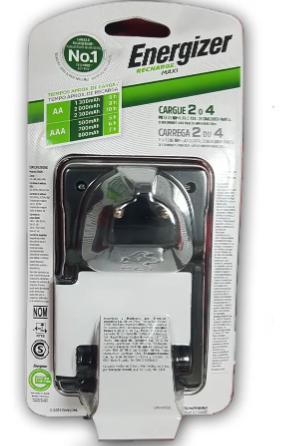 CARGADOR DE PILAS ENERGIZER AA/AAA + 2 PILAS AA RECARGABLES - 6