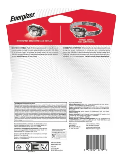 LINTERNA DE CABEZA ENERGIZER 3 LED MANOS LIBRES - 7