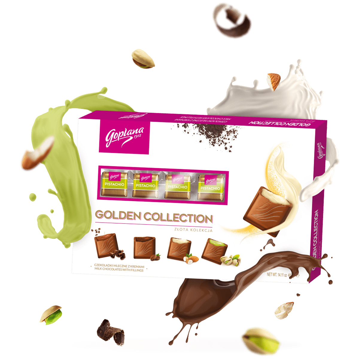 CHOCOLATE GOPLANA CAJA 400 GR BOMBON VARIEDADES RELLENOS - 3