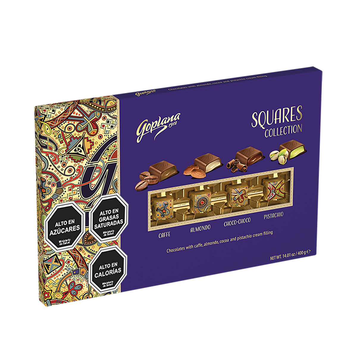 CHOCOLATE GOPLANA CAJA 400 GR BOMBON VARIEDADES RELLENOS - 6