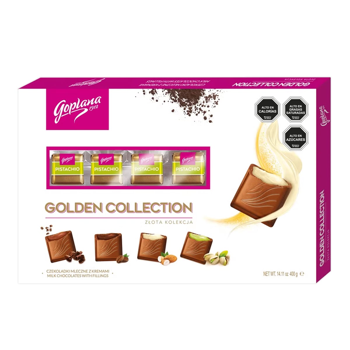 CHOCOLATE GOPLANA CAJA 400 GR BOMBON VARIEDADES RELLENOS - 7