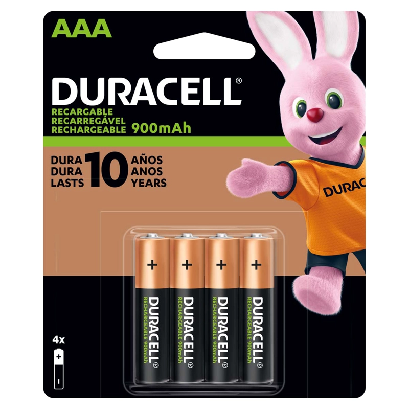 PACK CARGADOR DURACELL +4 PILAS AA +4 PILAS AAA RECARGABLES - 4