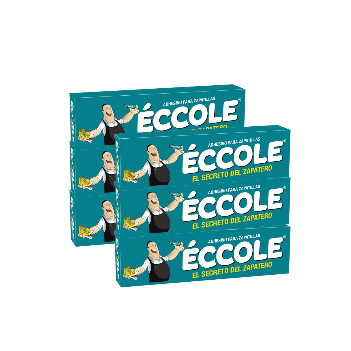 PACK ÉCCOLE 6 ADHESIVO ECCOLE ZAPATILLA 9 GRS - 1