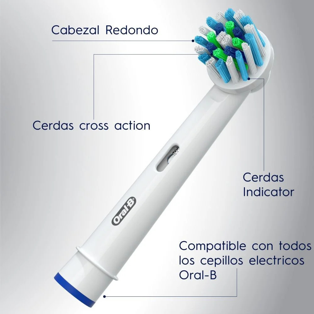 REPUESTO CEPILLO ELÉCTRICO ORAL-B CROSS ACTION 2UD - 2