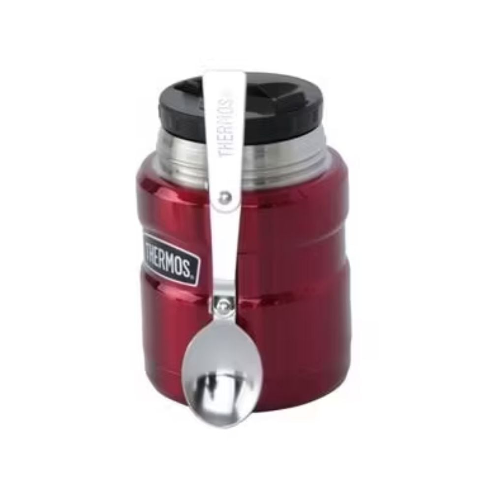 TERMO DE THERMOS COMIDA KING 470ML ACERO INOXIDABLE ROJO - 3