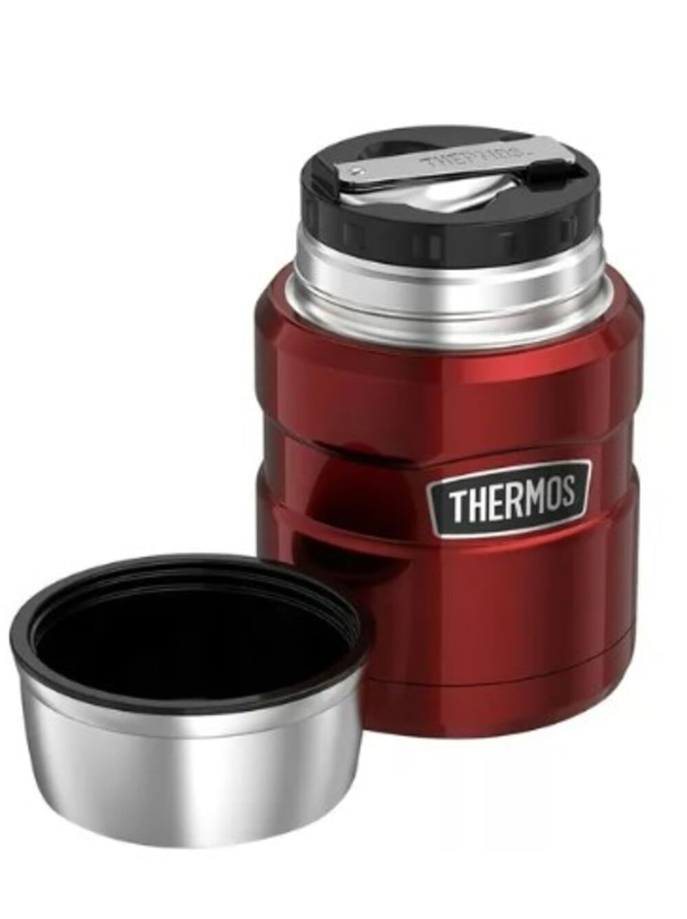 TERMO DE THERMOS COMIDA KING 470ML ACERO INOXIDABLE ROJO - 4