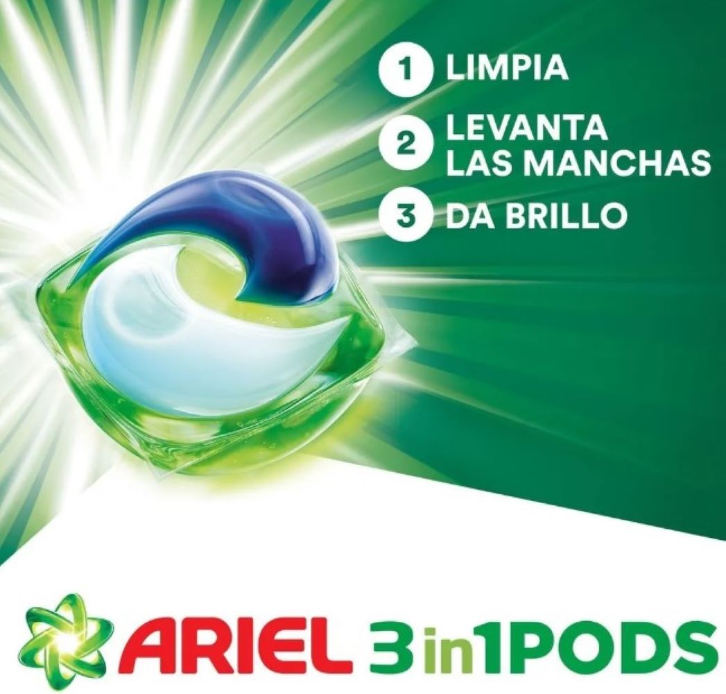 DETERGENTE ROPA CÁPSULAS PODS ARIEL 57 UN - 4