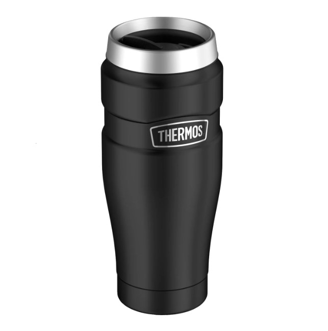 TERMO MUG THERMOS KING 470ML ACERO INOXIDABLE NEGRO - 2