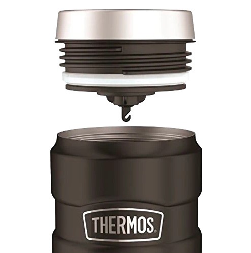 TERMO MUG THERMOS KING 470ML ACERO INOXIDABLE NEGRO - 3