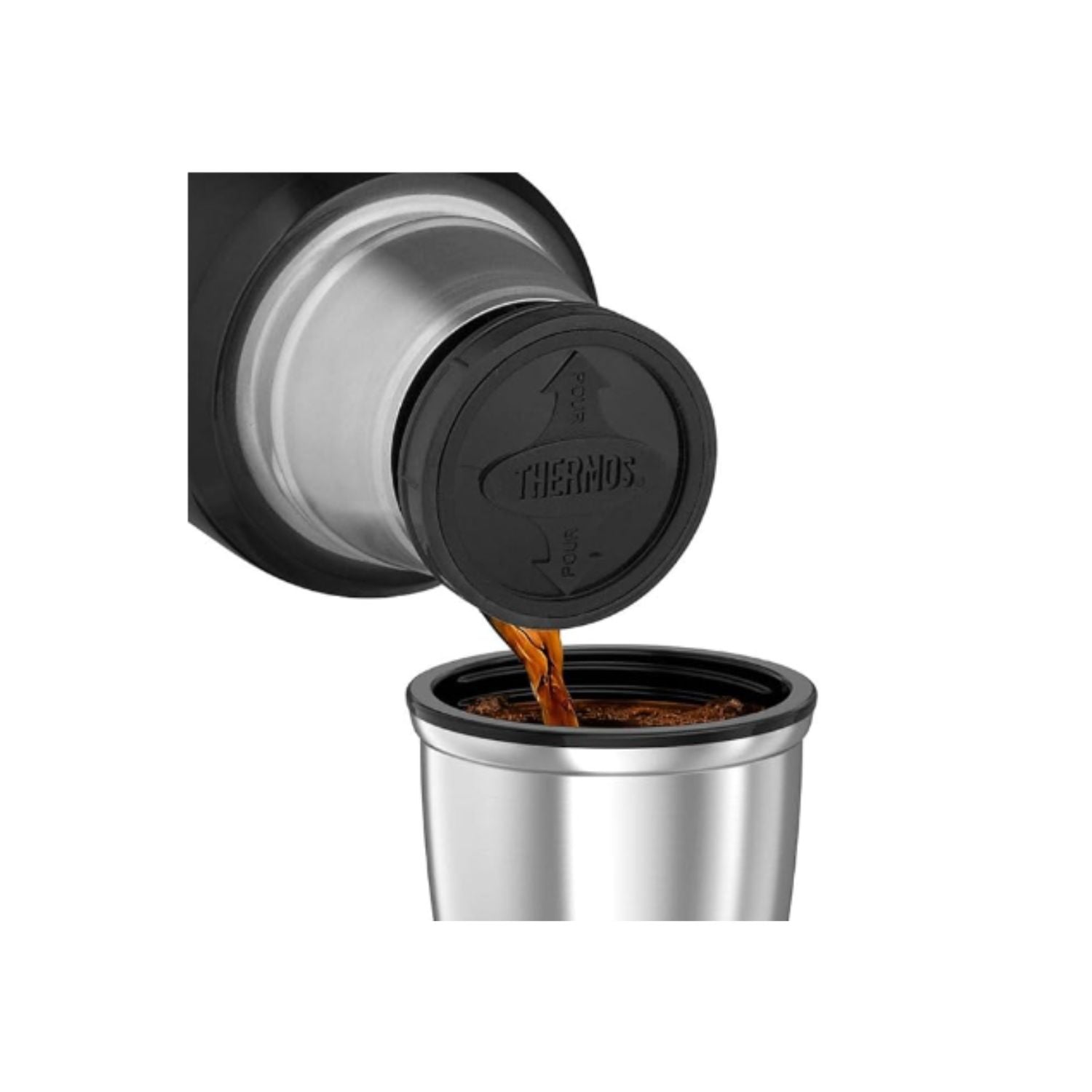 TERMO LIQUIDO THERMOS KING 470ML ACERO INOXIDABLE NEGRO - 3