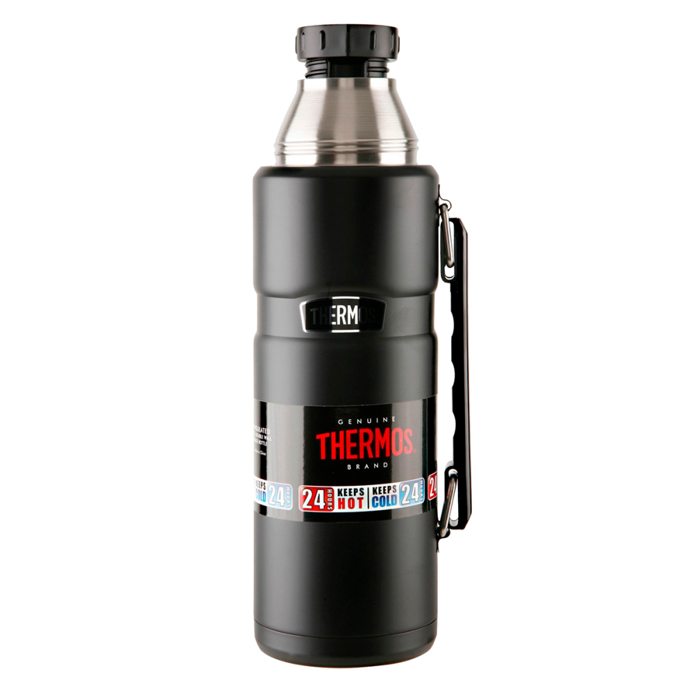 TERMO LIQUIDO KING ACERO INOXIDABLE THERMOS 1,2 LITROS NEGRO - 1