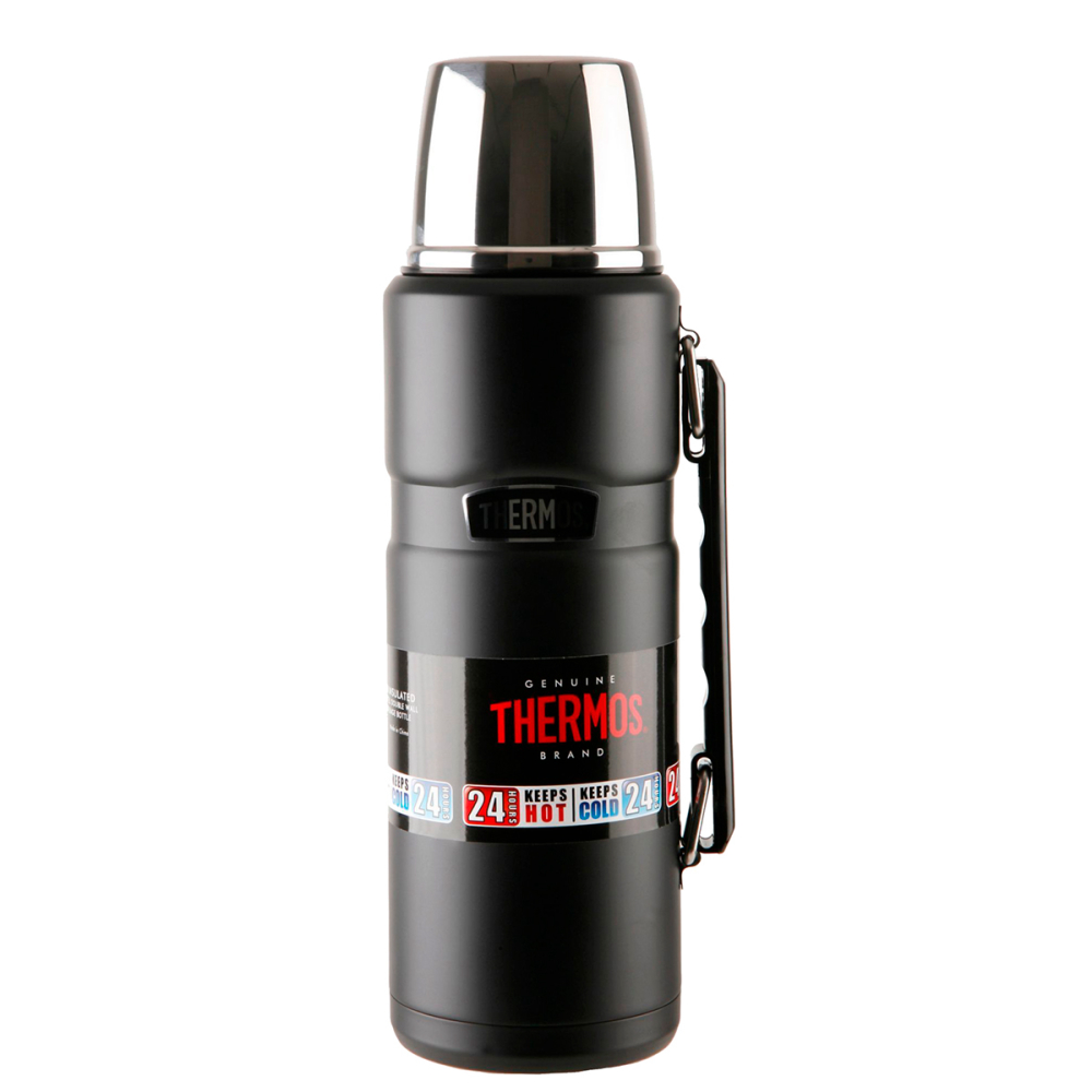 TERMO LIQUIDO KING ACERO INOXIDABLE THERMOS 1,2 LITROS NEGRO - 2