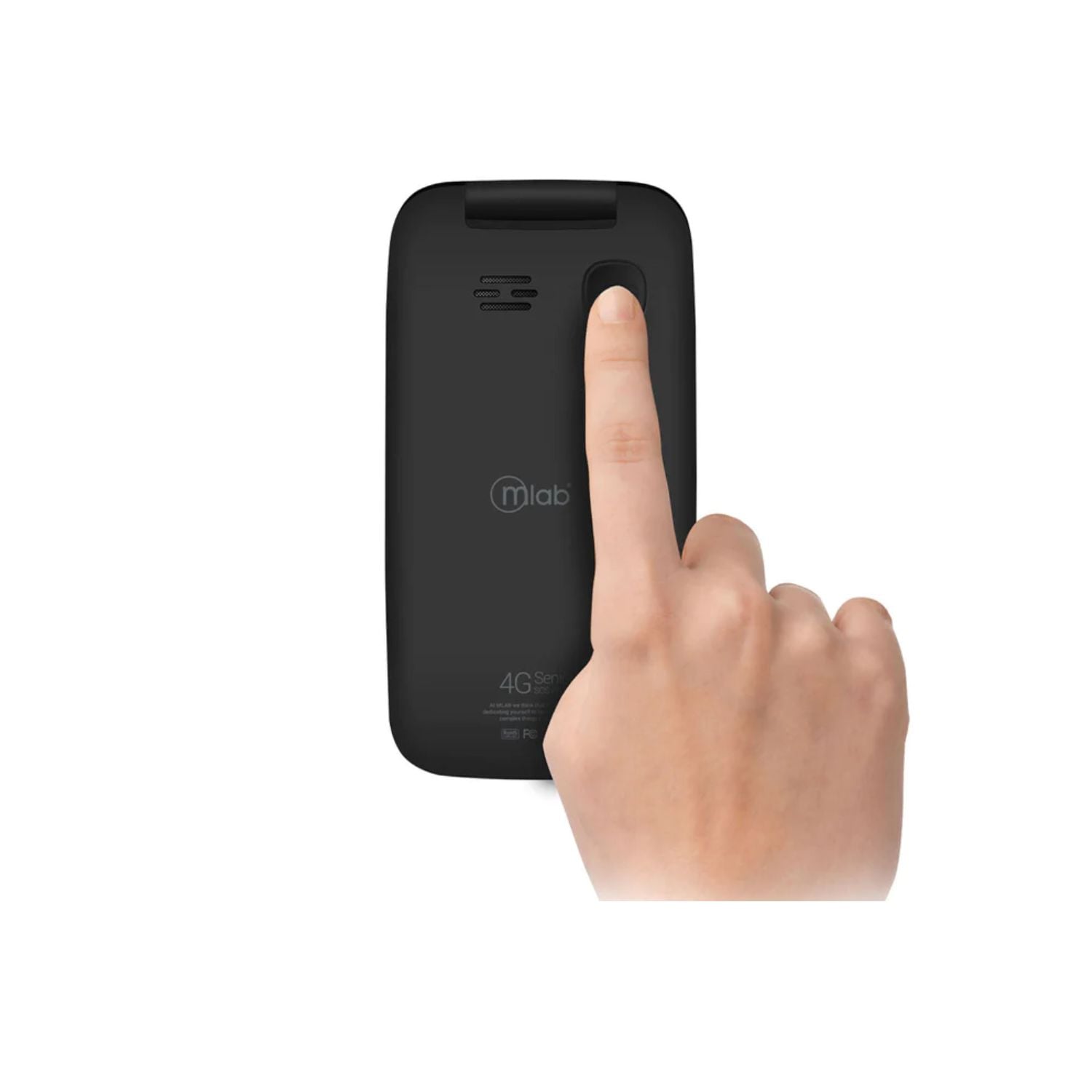 CELULAR MLAB SENIOR SHELL SOS 4G LTE NEGRO - 3