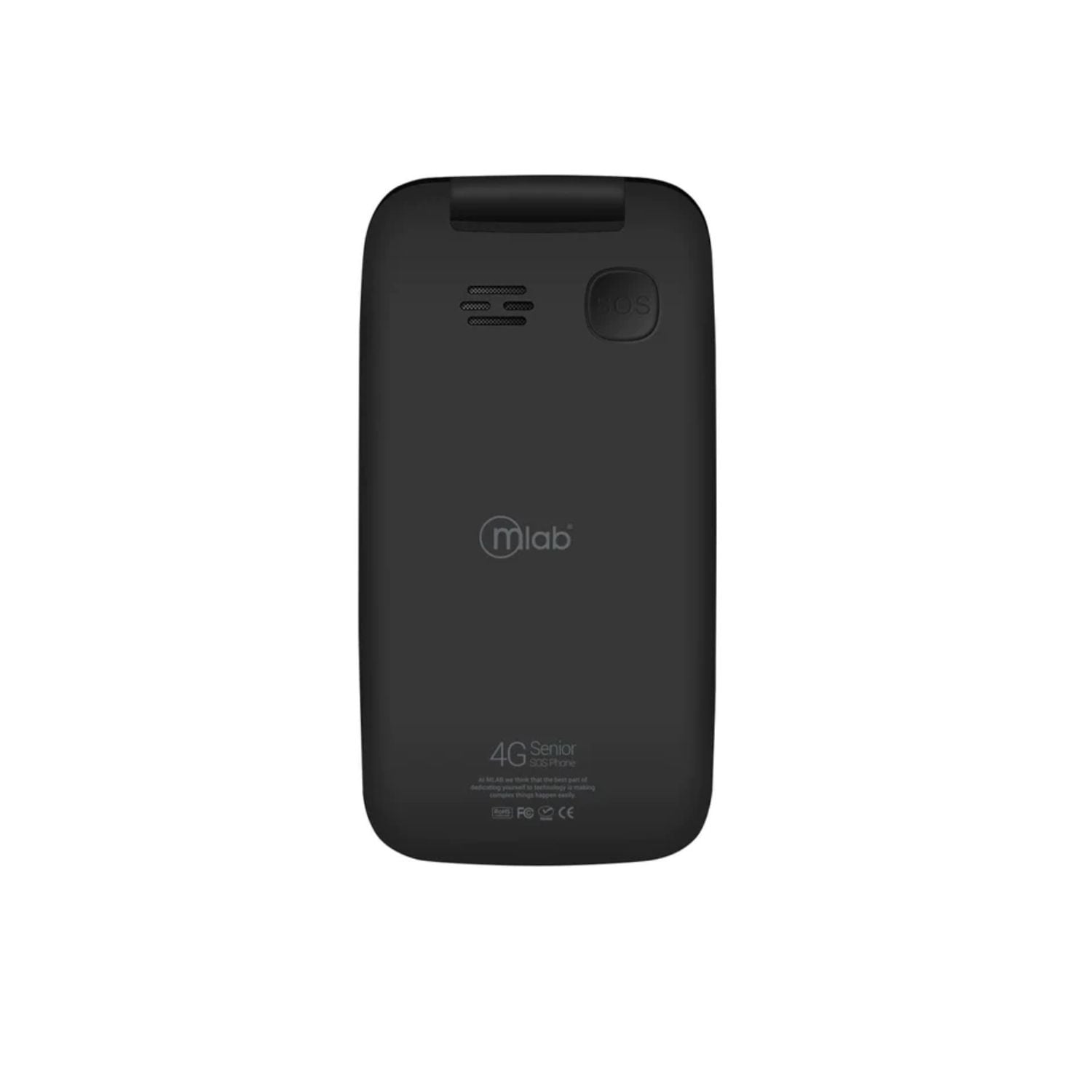 CELULAR MLAB SENIOR SHELL SOS 4G LTE NEGRO - 5