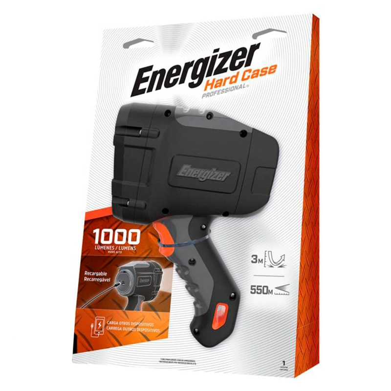 FOCO ENERGIZER HARD CASE RECARGABLE 1000 LUMENS - 1