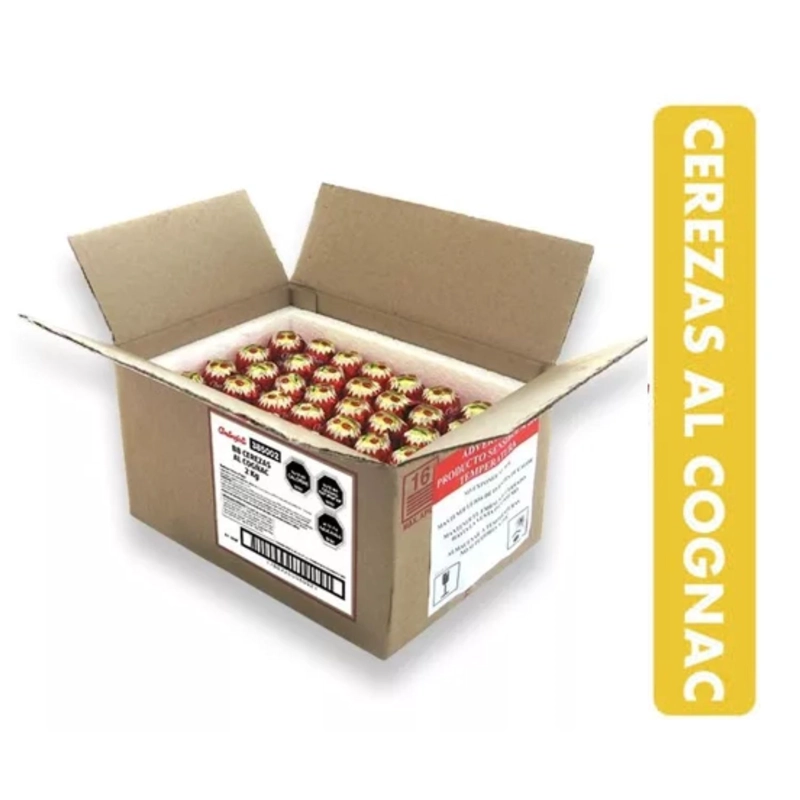 CHOCOLATES CEREZAS AMBROSOLI CAJA 2 KG CEREZA AL COÑAC - 2