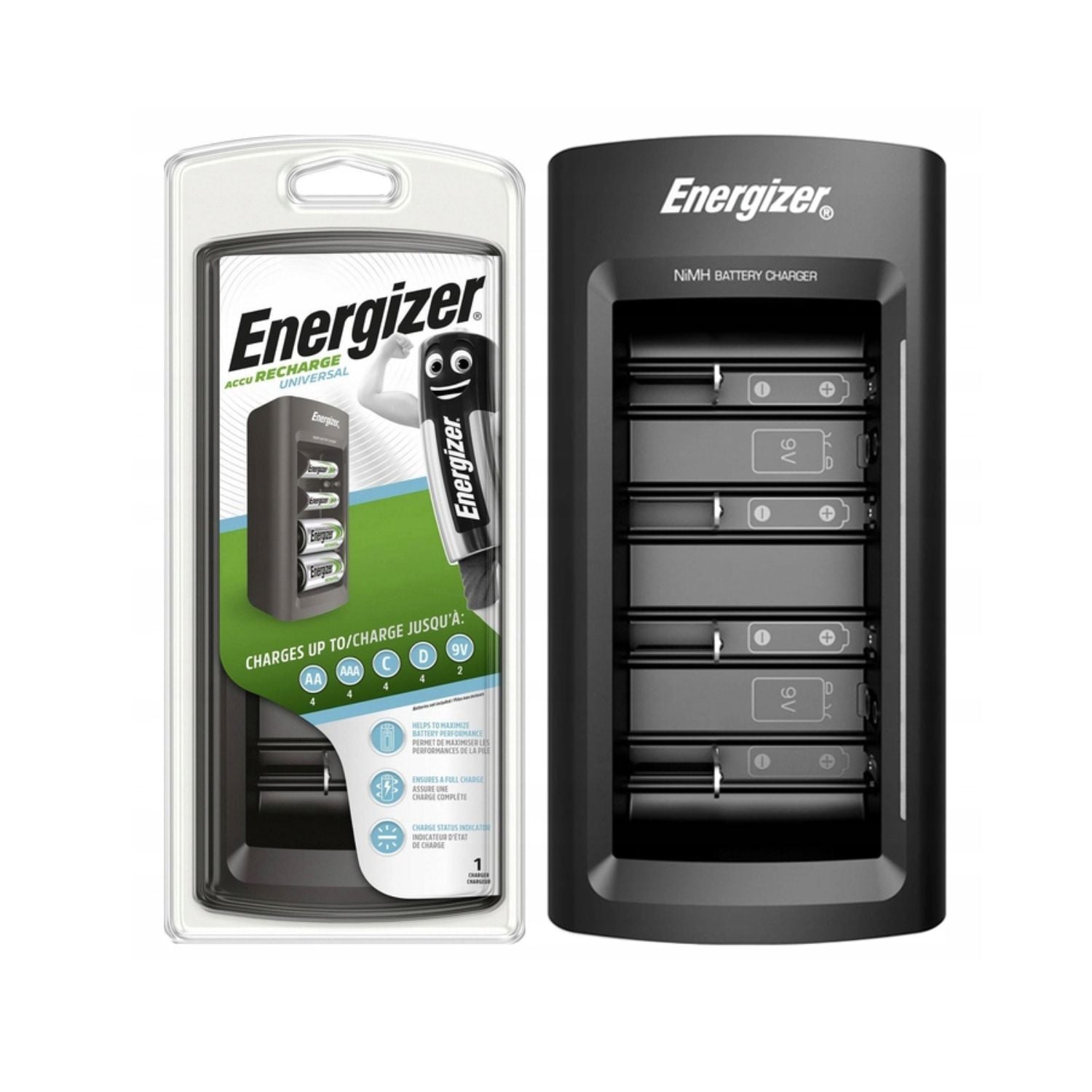 CARGADOR ENERGIZER UNIVERSAL AA/AAA/C/D/9V - 2
