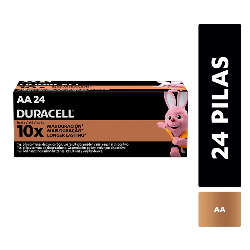 PILA ALCALINA DURACELL AA X24 - 1