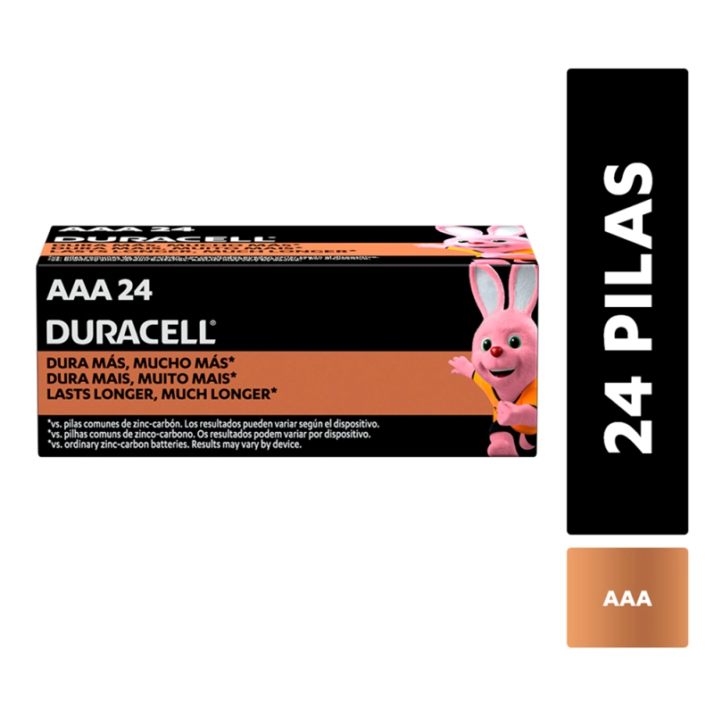 PILA ALCALINA DURACELL AAA X 24 - 1