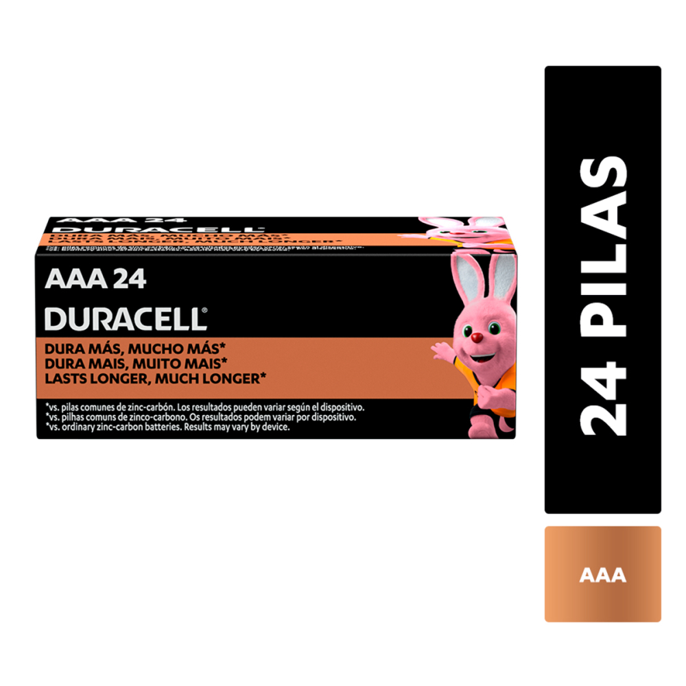 PILA ALCALINA DURACELL AAA X 24 - 1
