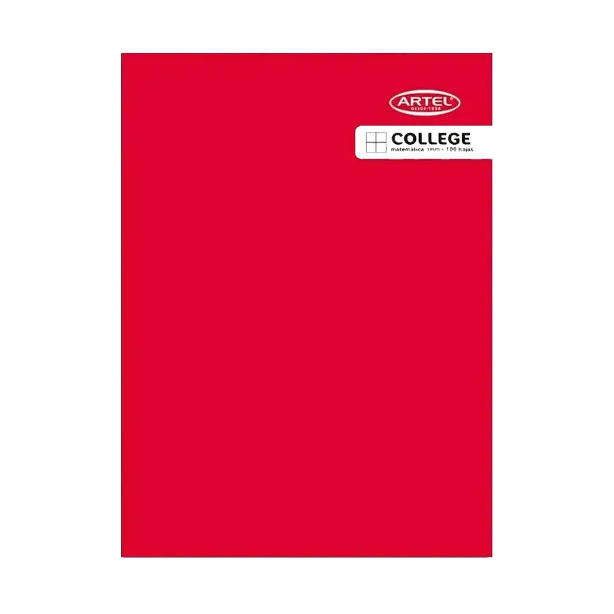 CUADERNO ARTEL COLLEGE 100 HOJAS MATEMATICAS 7MM 10 UNIDADES - 3