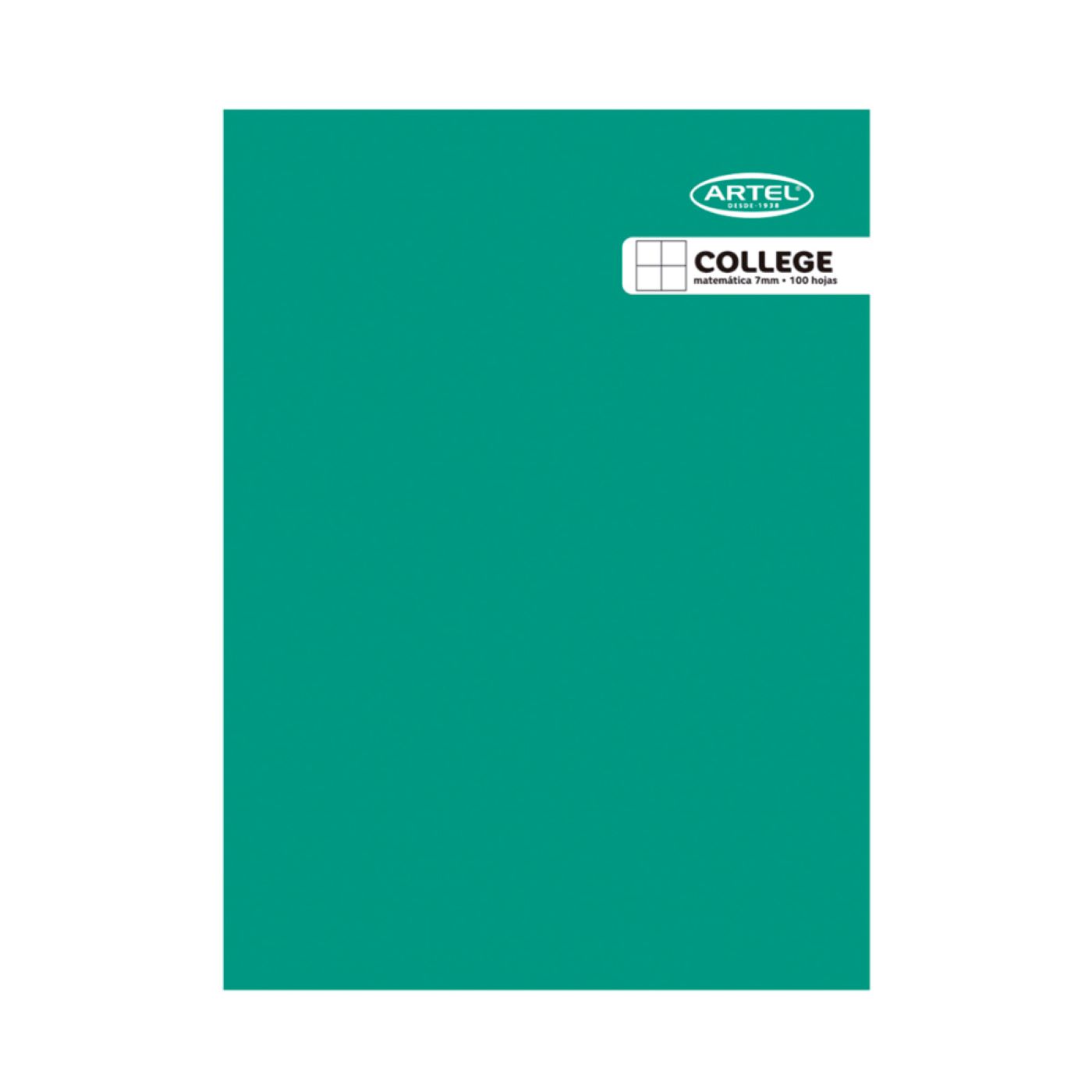 CUADERNO ARTEL COLLEGE 100 HOJAS MATEMATICAS 7MM 10 UNIDADES - 6