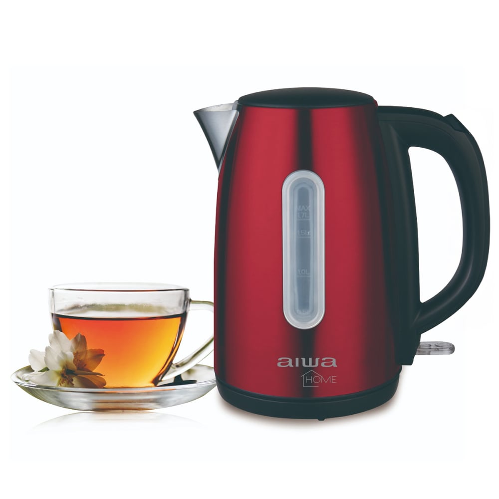 HERVIDOR ELE CTRICO AIWA ACERO INOXIDABLE 1.7L ROJO - 3