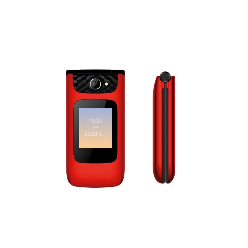CELULAR INTROTECH SENIOR 4G ALMEJA CLAMSHELL BATT ROJO - 2