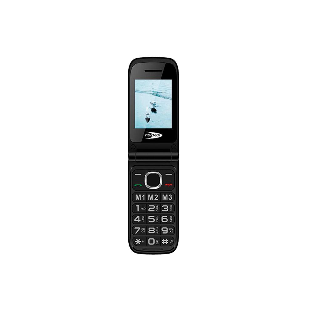 CELULAR INTROTECH SENIOR 4G ALMEJA CLAMSHELL BATT ROJO - 3