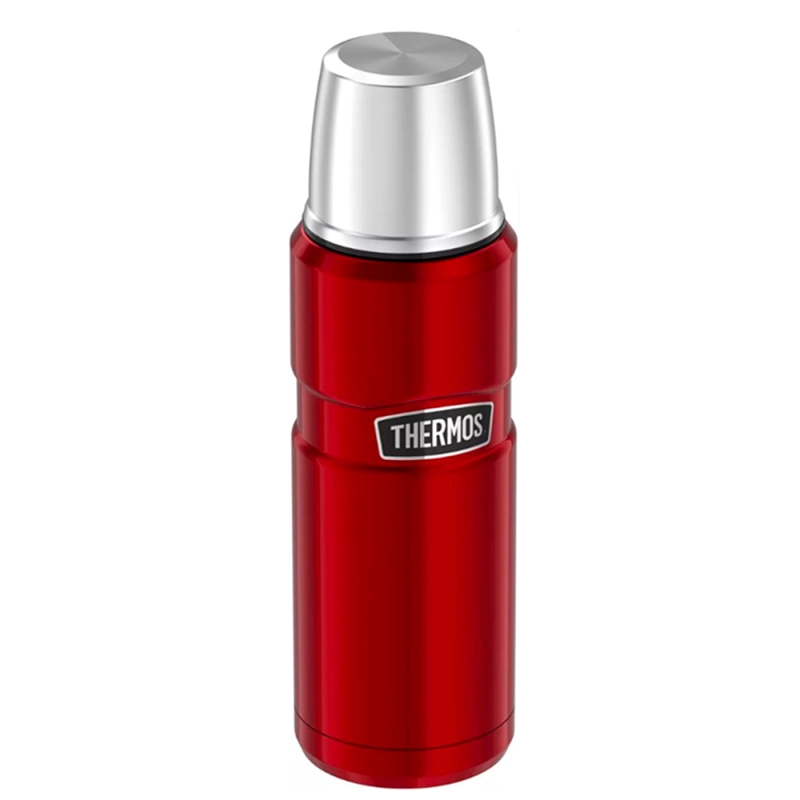 TERMO LIQUIDO THERMOS KING 470ML ACERO INOXIDABLE ROJO - 1