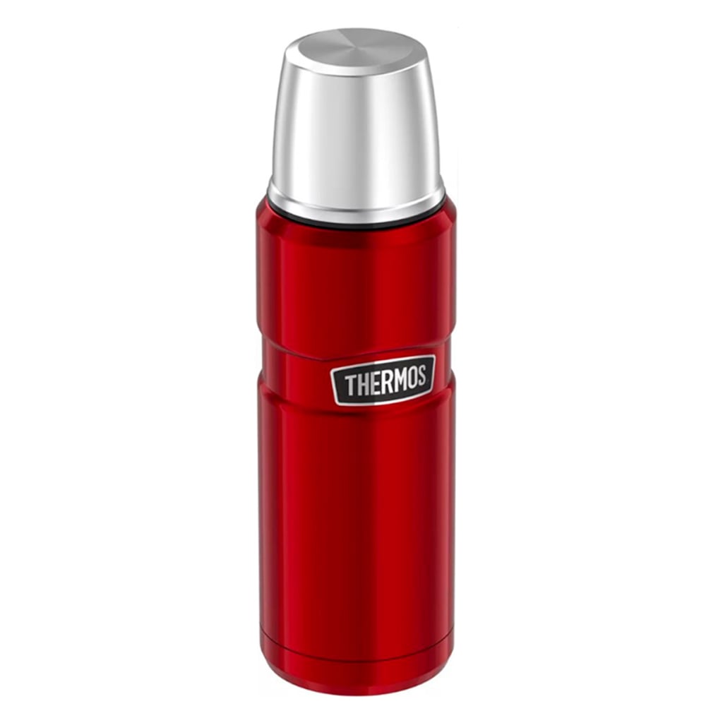 TERMO LIQUIDO THERMOS KING 470ML ACERO INOXIDABLE ROJO - 1