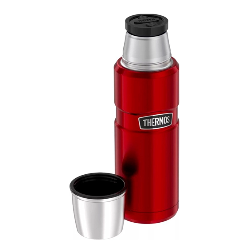 TERMO LIQUIDO THERMOS KING 470ML ACERO INOXIDABLE ROJO - 2