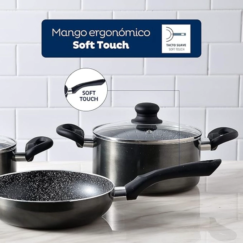 BATERÍA DE COCINA SORIA 5 PIEZAS SAN IGNACIO BY BERGNER - 8