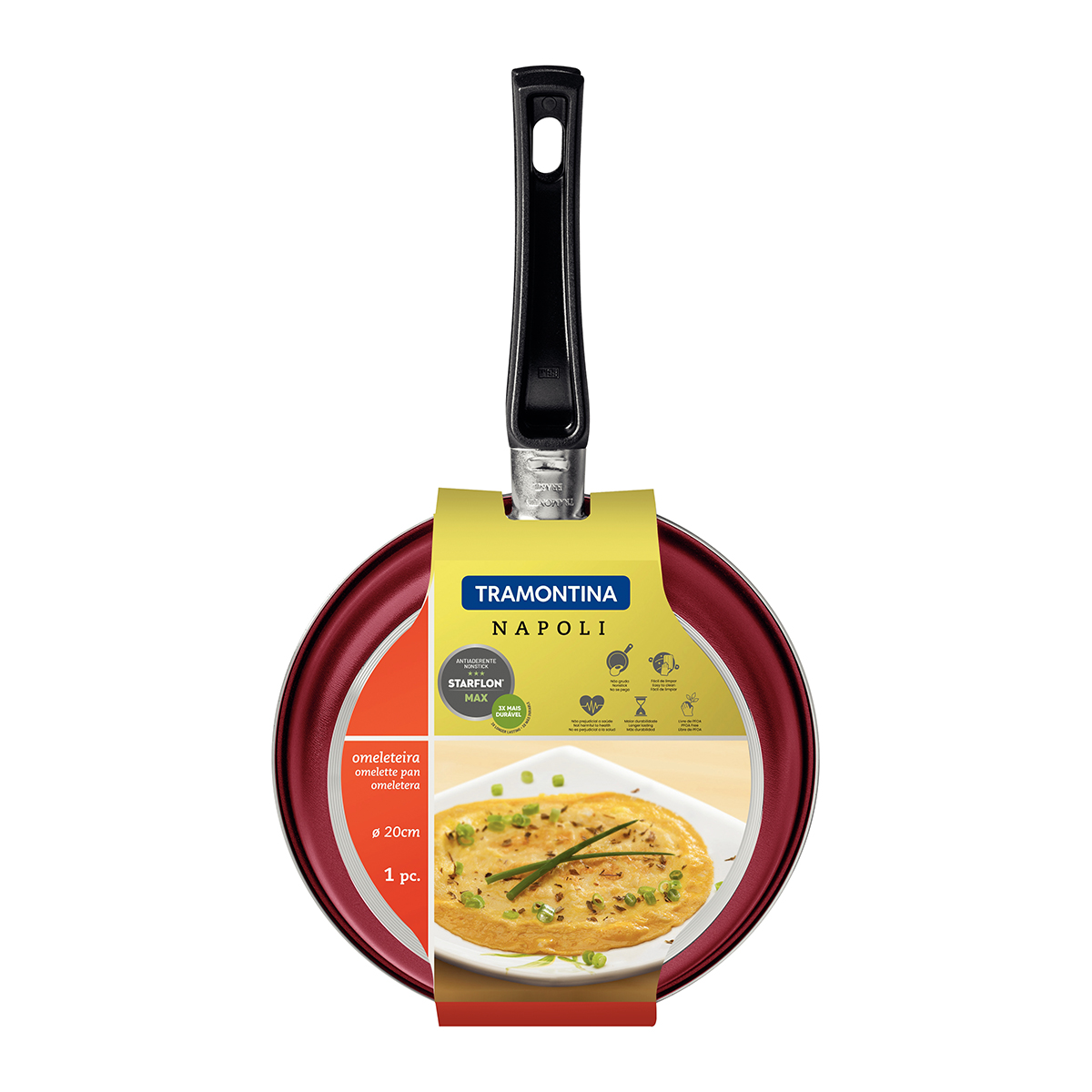 SARTEN TORTILLERO TRAMONTINA 20CM DOBLE - 5