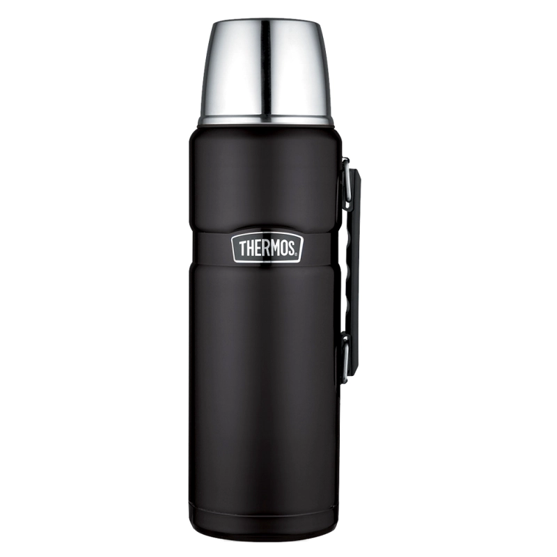 TERMO LIQUIDO THERMOS KING 2.0L ACERO INOXIDABLE NEGRO - 1