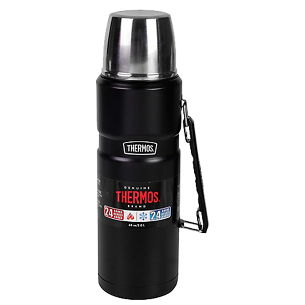 TERMO LIQUIDO THERMOS KING 2.0L ACERO INOXIDABLE NEGRO - 4