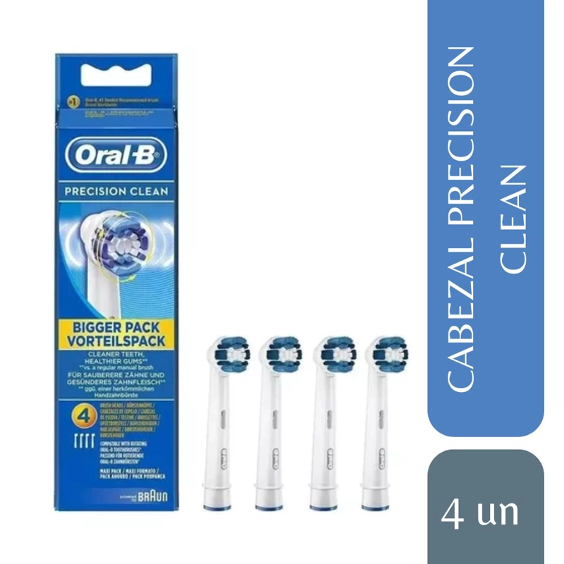 PACK 4 REPUESTOS DE CEPILLO ELÉCTRICO ORAL-B PRECISIÓN CLEAN - 2