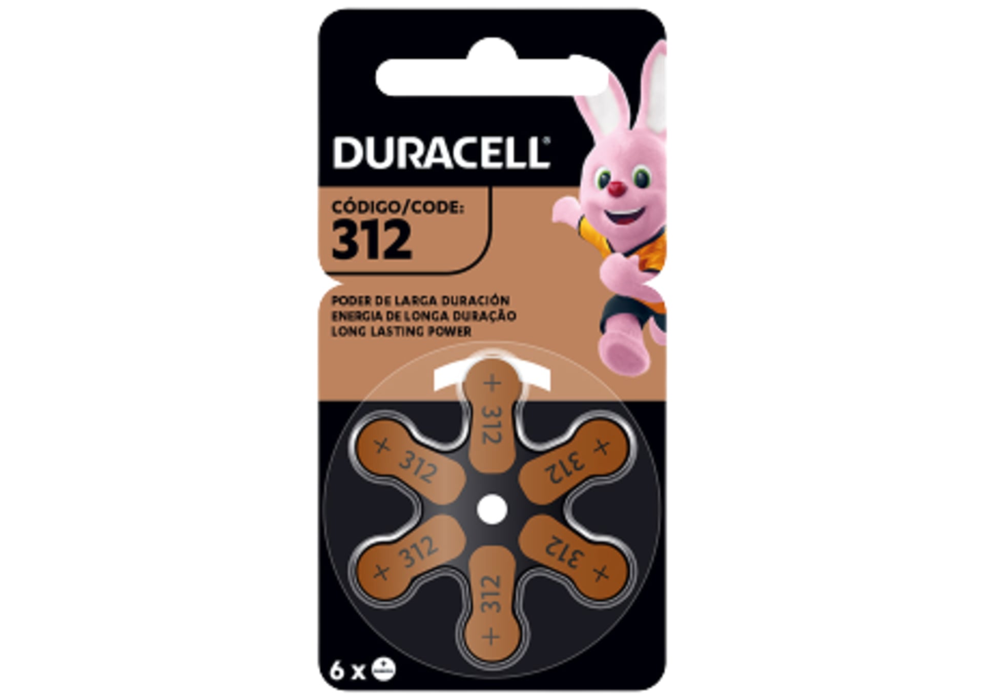 PACK 60 PILAS DURACELL AUDÍFONO TAMAÑO 312 - 2